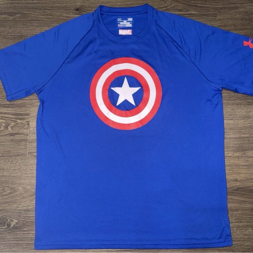 Under Armour Marvel Captain America Heat Gear Men’s T-Shirt